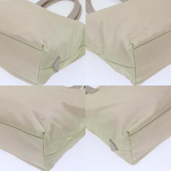 PRADA Hand Bag Nylon Beige - Picture 10 of 13